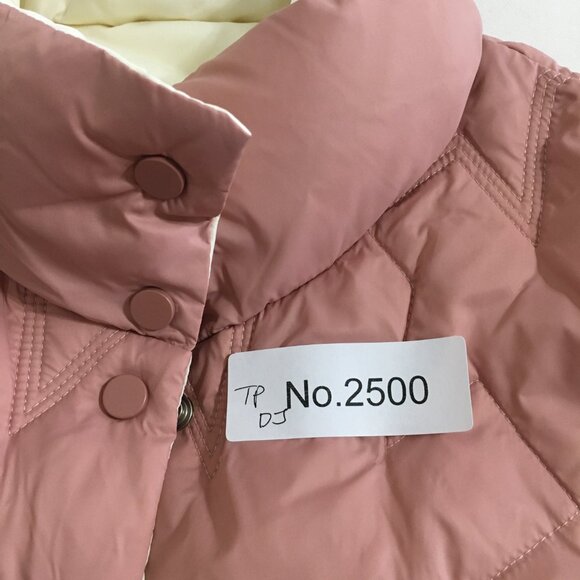 Korean Fashion Down Puffer Jacket NEW! Peach Tone Womens Medium - Picture 12 of 12